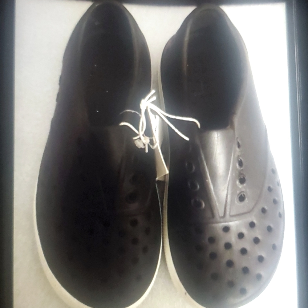 Kids Black Croc Sneakers Size 11
